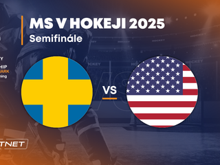 Švédsko - USA: ONLINE prenos zo zápasu na MS v hokeji 2025 vo Švédsku a Dánsku.