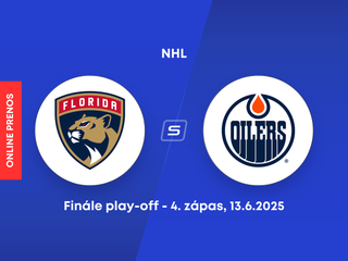 Florida Panthers - Edmonton Oilers: ONLINE prenos zo 4. zápasu finále play-off NHL. 
