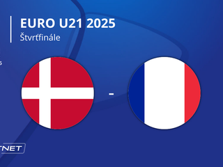 Dánsko - Francúzsko: ONLINE prenos zo zápasu na EURO U21 2025 (ME vo futbale do 21 rokov) na Slovensku.