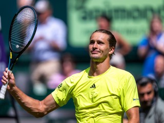 Nemecký tenista Alexander Zverev na turnaji A