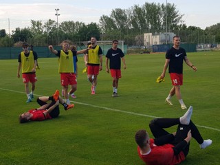 Futbalisti ŠKF Sereď v letnej príprave.