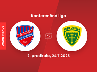 Raków Čenstochová - MŠK Žilina: ONLINE prenos z 1. zápasu 2. predkola Konferenčnej ligy.