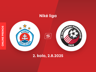 ŠK Slovan Bratislava - FK Železiarne Podbrezová: ONLINE prenos zo zápasu 2. kola Niké ligy.