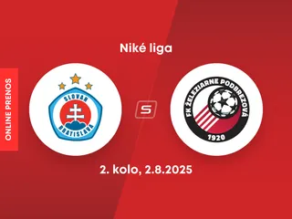 ŠK Slovan Bratislava - FK Železiarne Podbrezová: ONLINE prenos zo zápasu 2. kola Niké ligy.