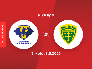 MFK Zemplín Michalovce - MŠK Žilina: ONLINE prenos zo zápasu 3. kola Niké ligy.
