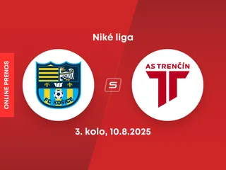 FC Košice - AS Trenčín: ONLINE prenos zo zápasu 3. kola Niké ligy.