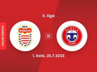 MFK Dukla Banská Bystrica - Slávia TU Košice: ONLINE prenos zo zápasu 1. kola II. ligy.