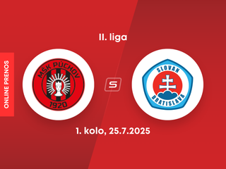 MŠK Púchov - ŠK Slovan Bratislava B: ONLINE prenos zo zápasu 1. kola II. ligy.