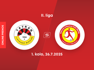 MFK Tatran Liptovský Mikuláš - OFK Baník Lehota pod Vtáčnikom: ONLINE prenos zo zápasu 1. kola II. ligy.