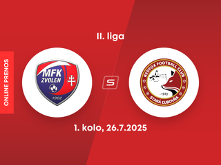 MFK Zvolen - Stará Ľubovňa Redfox Football Club: ONLINE prenos zo zápasu 1. kola II. ligy.