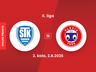 FC ŠTK 1914 Šamorín -Slávia TU Košice: ONLINE prenos zo zápasu 2. kola II. ligy.