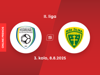 FK Pohronie - MŠK Žilina B: ONLINE prenos zo zápasu 3. kola II. ligy.