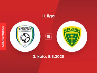 FK Pohronie - MŠK Žilina B: ONLINE prenos zo zápasu 3. kola II. ligy.