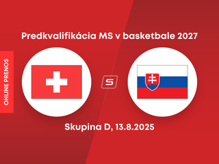 Švajčiarsko - Slovensko: Online prenos z predkvalifikácie MS v basketbale 2027.