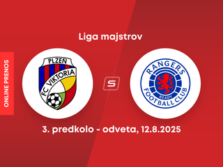 FC Viktoria Plzeň - Glasgow Rangers: ONLINE prenos z 3. predkola Ligy majstrov.