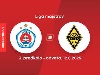 ŠK Slovan Bratislava - FK Kajrat Almaty: ONLINE prenos z 3. predkola Ligy majstrov.