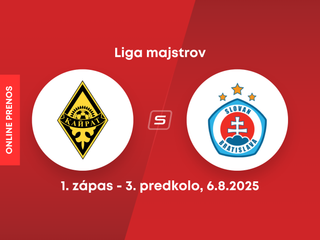 FK Kajrat Almaty - ŠK Slovan Bratislava: ONLINE prenos z 3. predkola Ligy majstrov.
