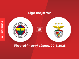 Fenerbahce SK - Benfica Lisabon: ONLINE prenos z play-off Ligy majstrov.