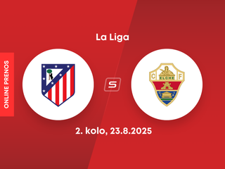 Atlético Madrid - Elche: ONLINE prenos z 2. kola La Ligy.