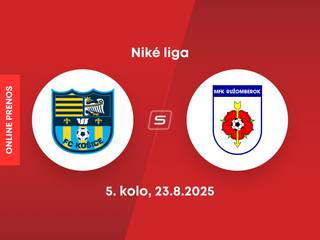FC Košice - MFK Ružomberok: ONLINE prenos zo zápasu 5. kola Niké ligy.