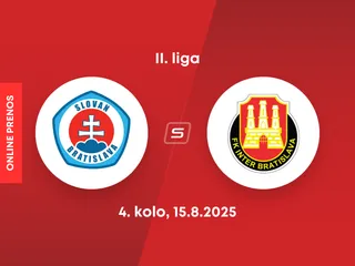 ŠK Slovan Bratislava B - FK Inter Bratislava: ONLINE prenos zo zápasu 4. kola II. ligy.