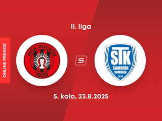 MŠK Púchov - FC ŠTK 1914 Šamorín: ONLINE prenos zo zápasu 5. kola II. ligy.