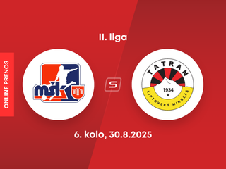 MŠK Považská Bystrica - MFK Tatran Liptovský Mikuláš: ONLINE prenos zo zápasu 6. kola II. ligy.