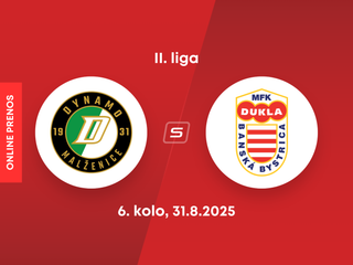 OFK Malženice - MFK Dukla Banská Bystrica: ONLINE prenos zo zápasu 6. kola II. ligy.