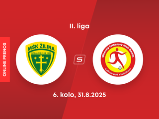 MŠK Žilina B - OFK Baník Lehota pod Vtáčnikom: ONLINE prenos zo zápasu 6. kola II. ligy.