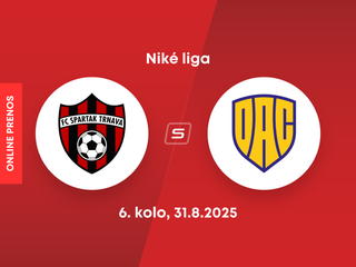 FC Spartak Trnava - FC DAC Dunajská Streda: ONLINE prenos zo zápasu 6. kola Niké ligy.