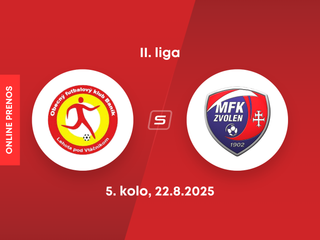 OFK Baník Lehota pod Vtáčnikom - MFK Zvolen: ONLINE prenos zo zápasu 5. kola II. ligy.