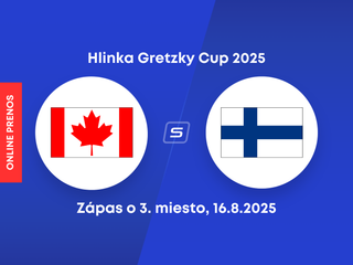 Kanada U18 vs. Fínsko U18: ONLINE prenos zo zápasu o 3. miesto turnaja Hlinka Gretzky Cup 2025.
