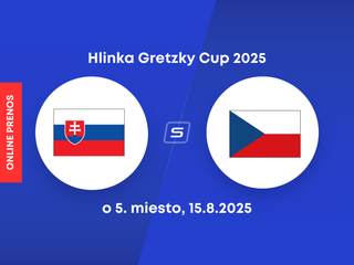 Slovensko U18 vs. Česko U18: ONLINE prenos z turnaja Hlinka Gretzky Cup 2025.