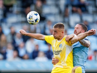 Momentka zo zápasu Sigma Olomouc - Malmö FF.