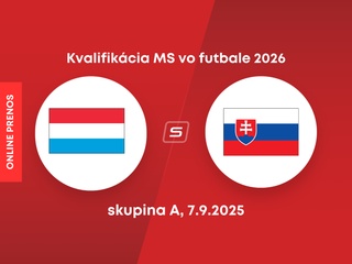 Luxembursko - Slovensko: ONLINE prenos zo zápasu kvalifikácie MS 2026