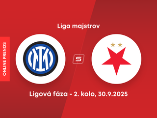 Inter Miláno - SK Slavia Praha: ONLINE prenos zo zápasu 2. kola ligovej fázy Ligy majstrov. 