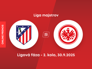 Atlético Madrid - Eintracht Frankfurt: ONLINE prenos zo zápasu 2. kola ligovej fázy Ligy majstrov. 