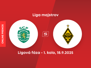 Sporting Lisabon - FK Kajrat Almaty: ONLINE prenos zo zápasu 1. kola ligovej fázy Ligy majstrov. 