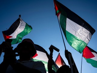 Propalestínski demonštranti na Grand Prix de Quebec 202