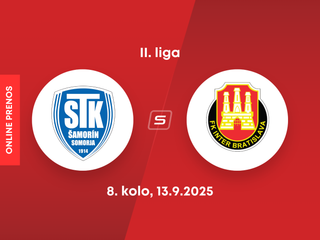 FC ŠTK 1914 Šamorín - FK Inter Bratislava: ONLINE prenos zo zápasu 8. kola II. ligy.