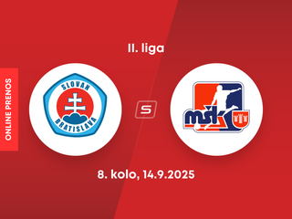 ŠK Slovan Bratislava B - MŠK Považská Bystrica: ONLINE prenos zo zápasu 8. kola II. ligy.