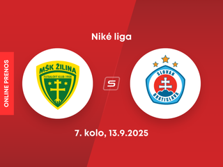 MŠK Žilina - ŠK Slovan Bratislava: ONLINE prenos zo zápasu 7. kola Niké ligy.