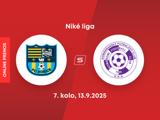 FC Košice - KFC Komárno: ONLINE prenos zo zápasu 7. kola Niké ligy.