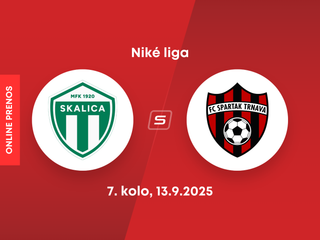 MFK Skalica - FC Spartak Trnava: ONLINE prenos zo zápasu 7. kola Niké ligy