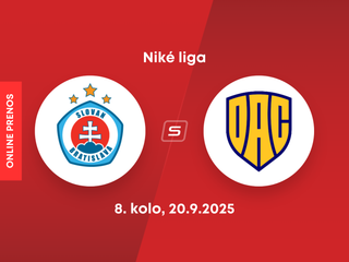 ŠK Slovan Bratislava - FC DAC Dunajská Streda: ONLINE prenos zo zápasu 8. kola Niké ligy.
