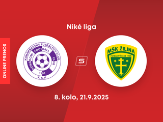 KFC Komárno - MŠK Žilina: ONLINE prenos zo zápasu 8. kola Niké ligy.