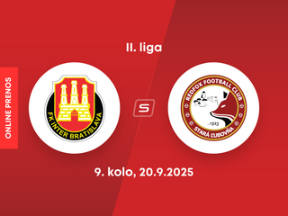 FK Inter Bratislava - Stará Ľubovňa Redfox Football Club: ONLINE prenos zo zápasu 9. kola II. ligy.