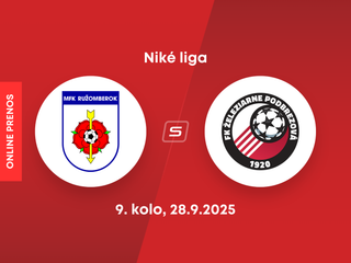 MFK Ružomberok - FK Železiarne Podbrezová: ONLINE prenos zo zápasu 9. kola Niké ligy.