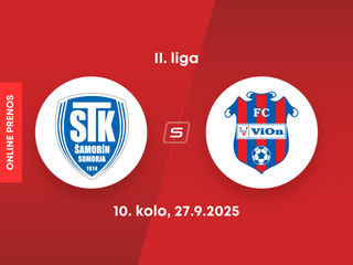 FC ŠTK 1914 Šamorín - FC ViOn Zlaté Moravce: ONLINE prenos zo zápasu 10. kola II. ligy.