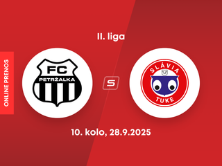 FC Petržalka - Slávia TU Košice: ONLINE prenos zo zápasu 10. kola II. ligy.